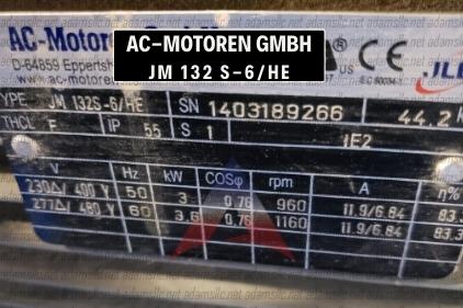 AC MOTOREN - JM 132S-6/HE