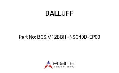 BCS M12BBI1-NSC40D-EP03									
