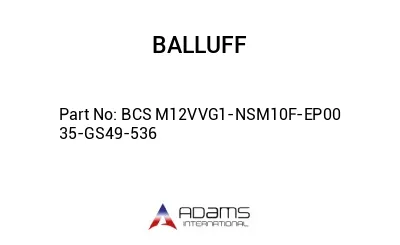 BCS M12VVG1-NSM10F-EP00	35-GS49-536								