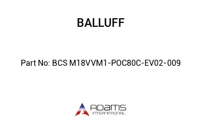BCS M18VVM1-POC80C-EV02-009									