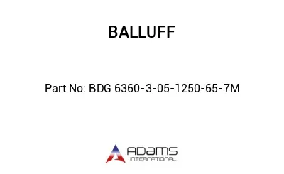 BDG 6360-3-05-1250-65-7M									