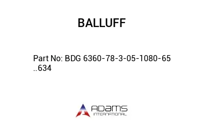 BDG 6360-78-3-05-1080-65 ..634									
