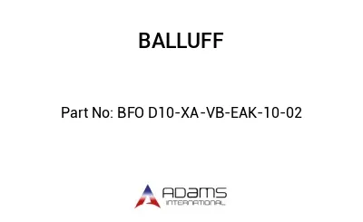 BFO D10-XA-VB-EAK-10-02									