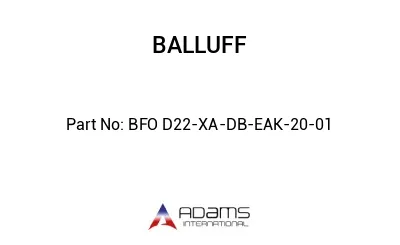 BFO D22-XA-DB-EAK-20-01									