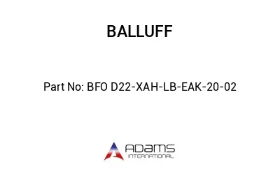 BFO D22-XAH-LB-EAK-20-02									