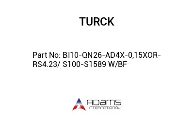 BI10-QN26-AD4X-0,15XOR-RS4.23/ S100-S1589 W/BF