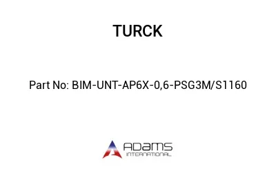 BIM-UNT-AP6X-0,6-PSG3M/S1160