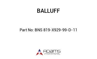 BNS 819-X929-99-D-11									