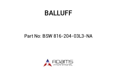 BSW 816-204-03L3-NA									