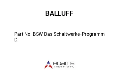 BSW Das Schaltwerke-Programm D									