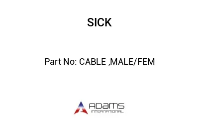 CABLE ,MALE/FEM