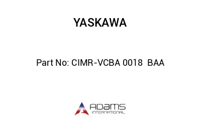 CIMR-VCBA 0018  BAA