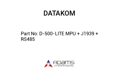 D-500-LITE MPU + J1939 + RS485