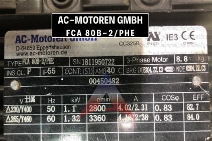 FCA 80B-2/PHE - Cooling Fan
