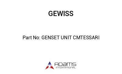 GENSET UNIT CMTESSARI