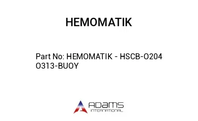 HEMOMATIK - HSCB-O204 O313-BUOY