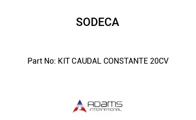 KIT CAUDAL CONSTANTE 20CV