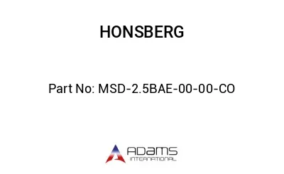 MSD-2.5BAE-00-00-CO