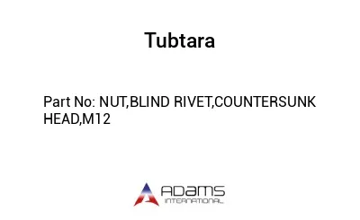 NUT,BLIND RIVET,COUNTERSUNK HEAD,M12