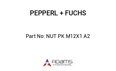 NUT PK M12X1 A2