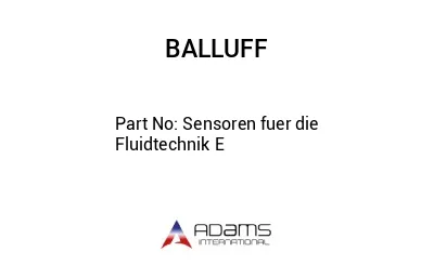 Sensoren fuer die Fluidtechnik E									