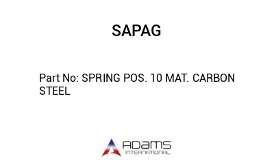 SPRING POS. 10 MAT. CARBON STEEL