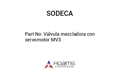 Válvula mezcladora con servomotor MV3